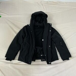 All in Motion Black Hooded Winter Jacket – Size Large 🖤❄️
